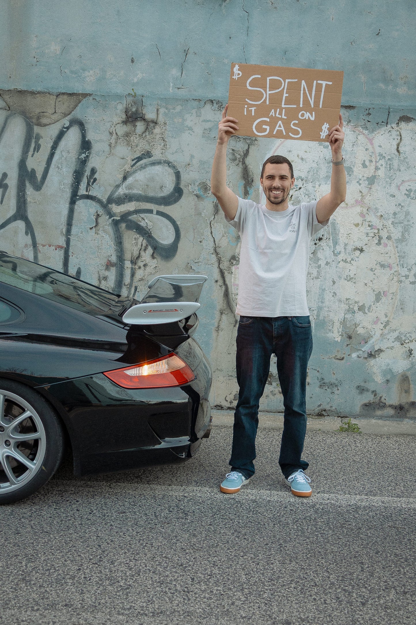 T-Shirt "Go Broke For Porsche"