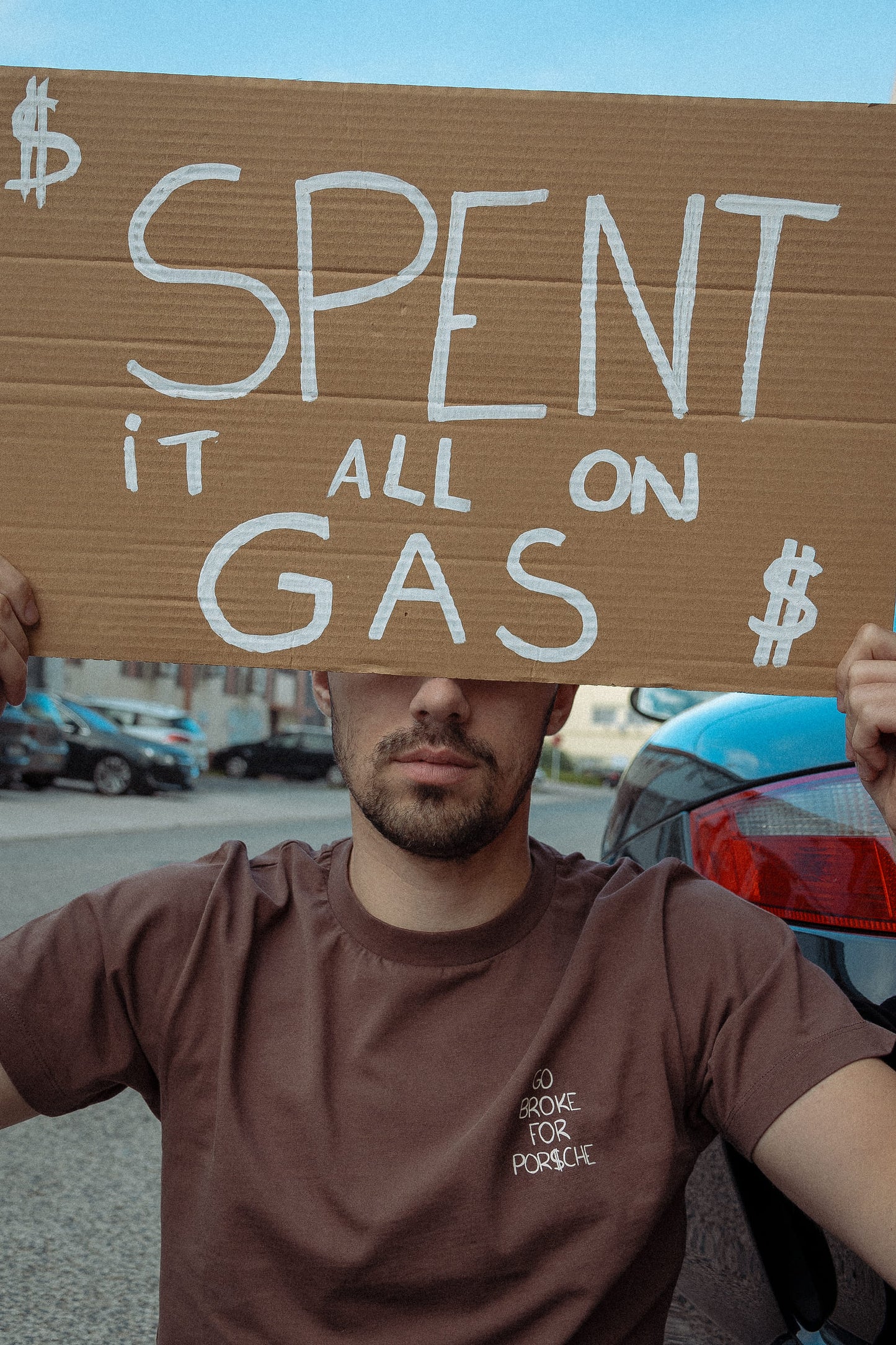 T-Shirt "Go Broke For Porsche"