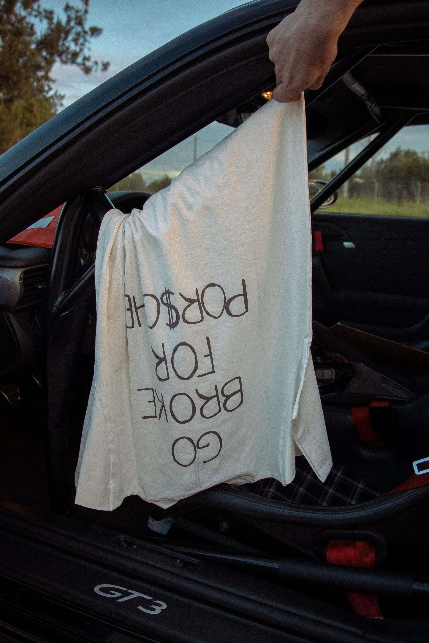 T-Shirt "Go Broke For Porsche"